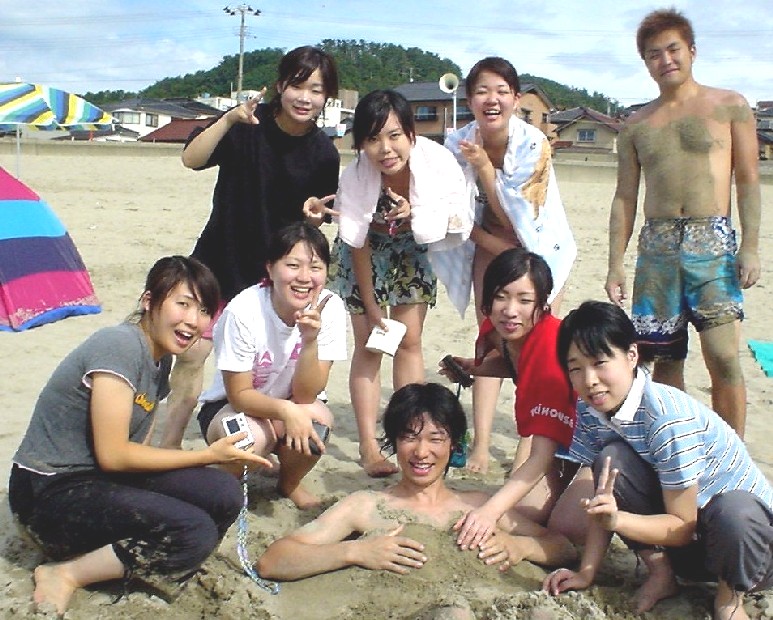 海水浴（山形、湯の浜温泉・2005夏） 