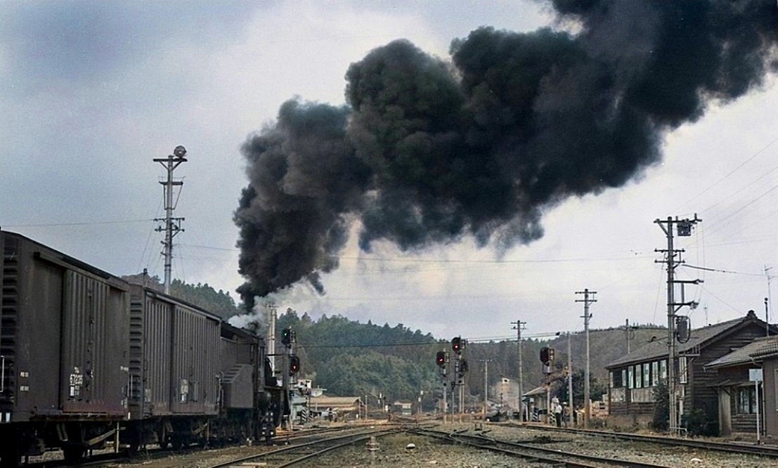 七尾線（穴水駅・1973）