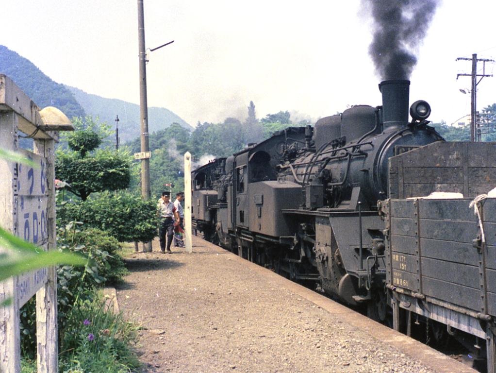 足尾線（神土駅・1970）